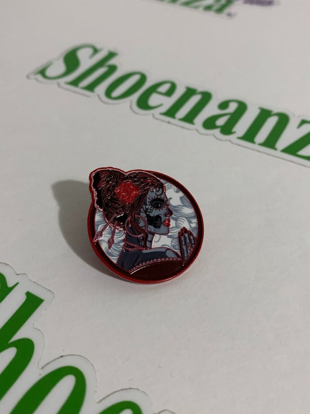 Funky Brims x Hales Speed Shop Collab Hat Pin La Catrina Day Of Dead #4 / 200